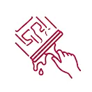 Folie wird angerakelt