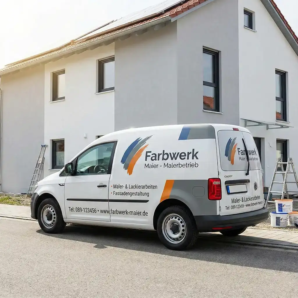 Malerbetrieb Farbwerk Autobeschriftung Design