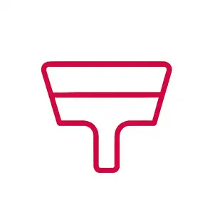 Rakel zum blasenfreien Anbringen der Aufkleber